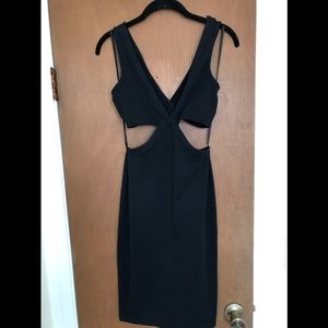 Black cutout dress
